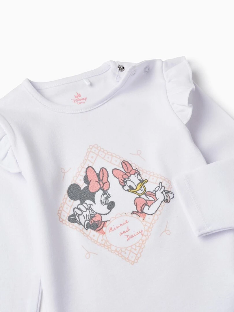 Pyjama en Coton pour Bébé Fille 'Minnie & Daisy' manches longues DISNEY CLASSICS   Blanc