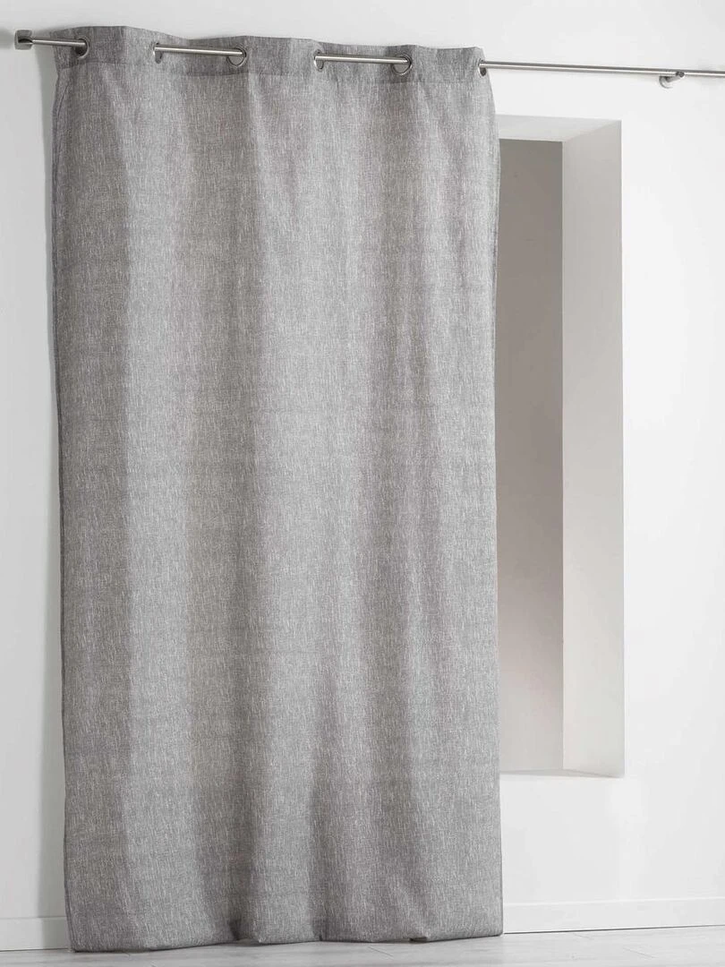 Rideau Effet "Chiné" Gris perle