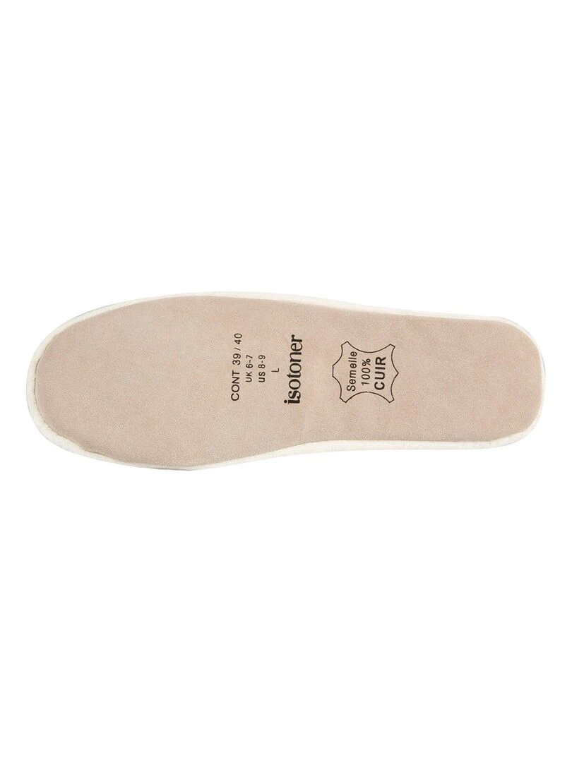 Chaussons ballerines Femme strass Ivoire   Blanc