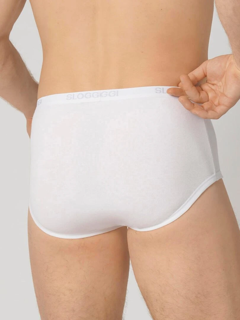 Lot de 3 slips ouverts maxi Sloggi® men    Damart   Blanc