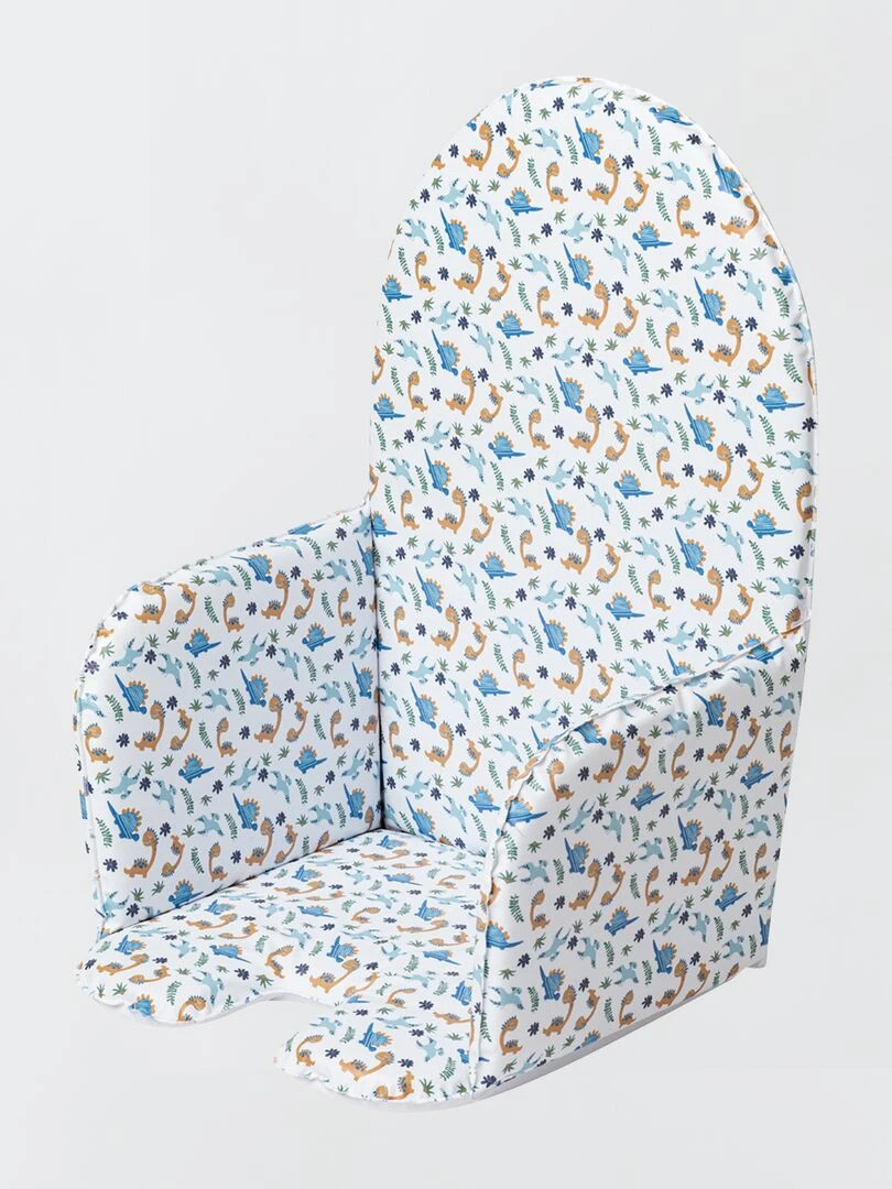 Coussin de chaise haute imprimé Bleu