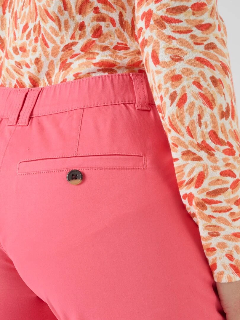 Pantalon chino   Damart   Rose