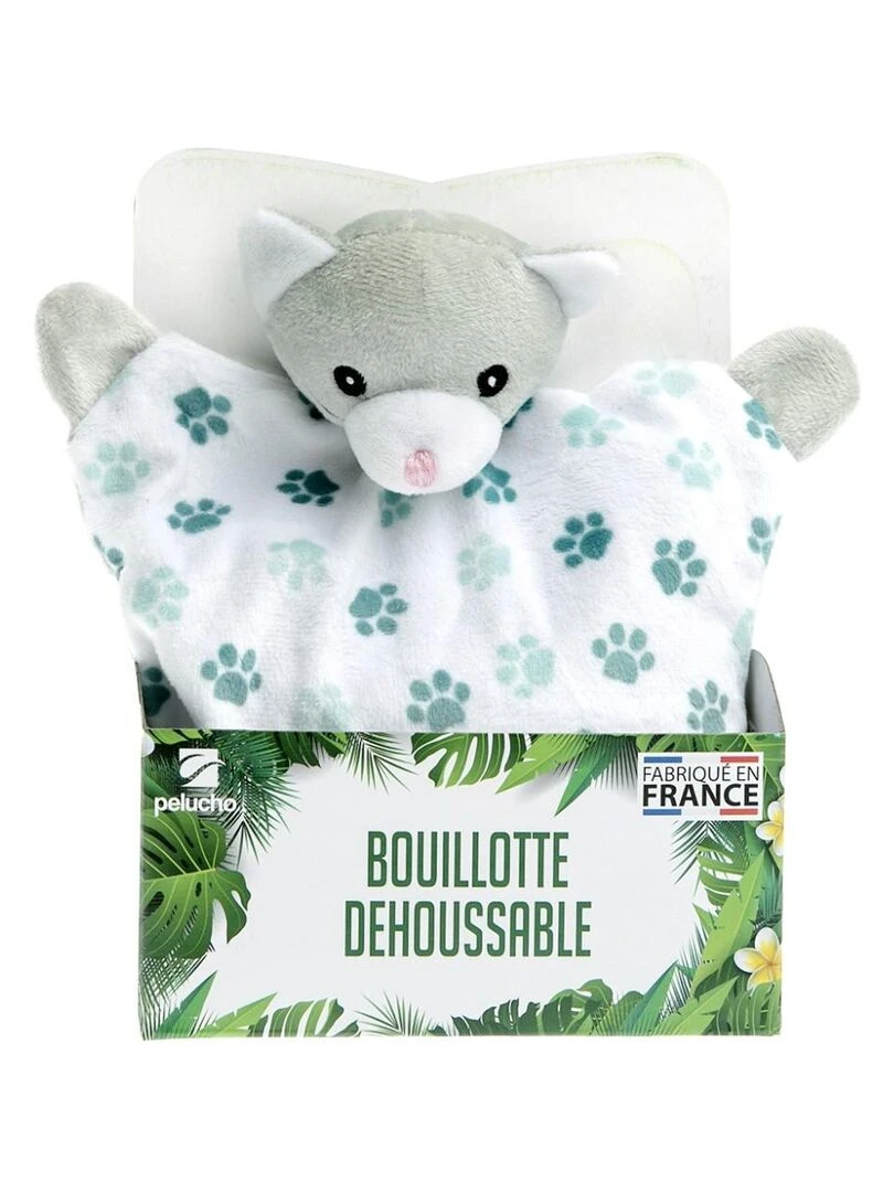 Bouillotte bébé Chat Made in France Gris