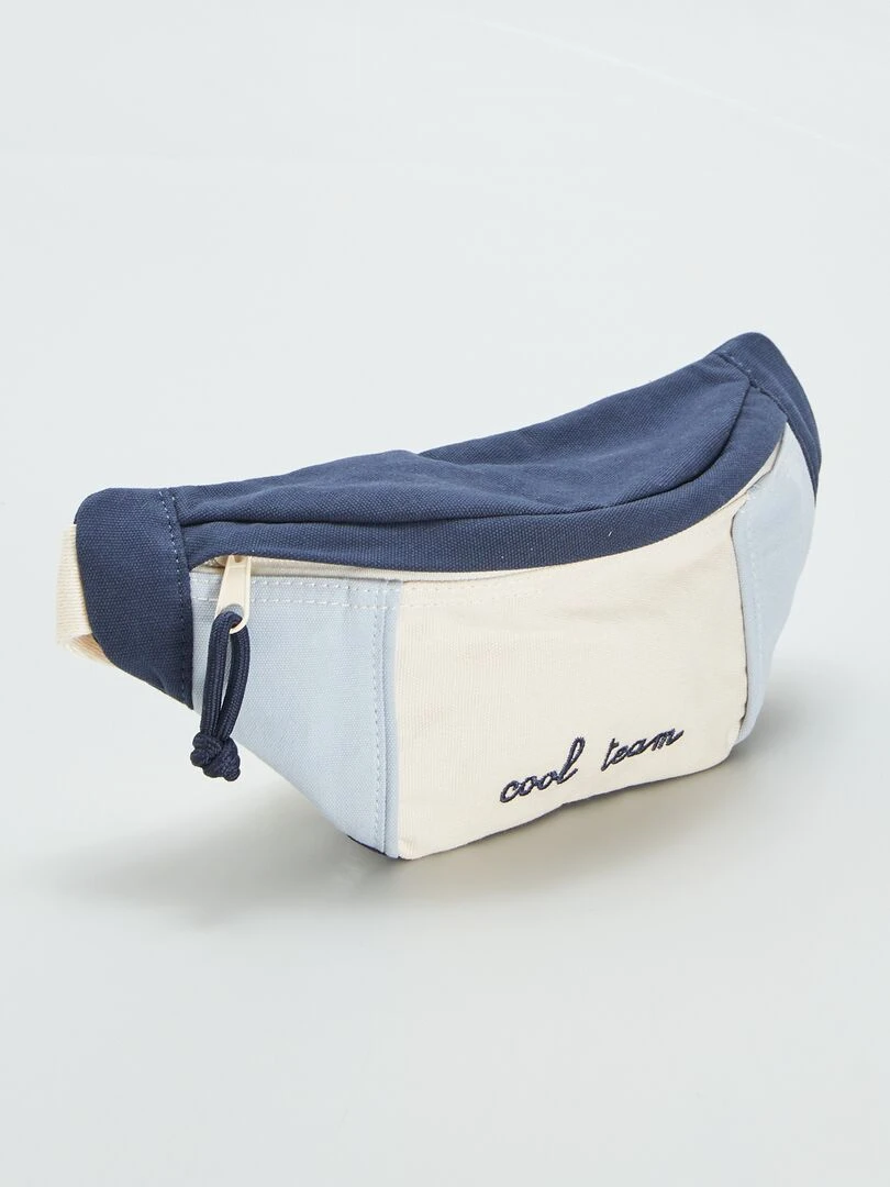 Sac banane colorblock Bleu