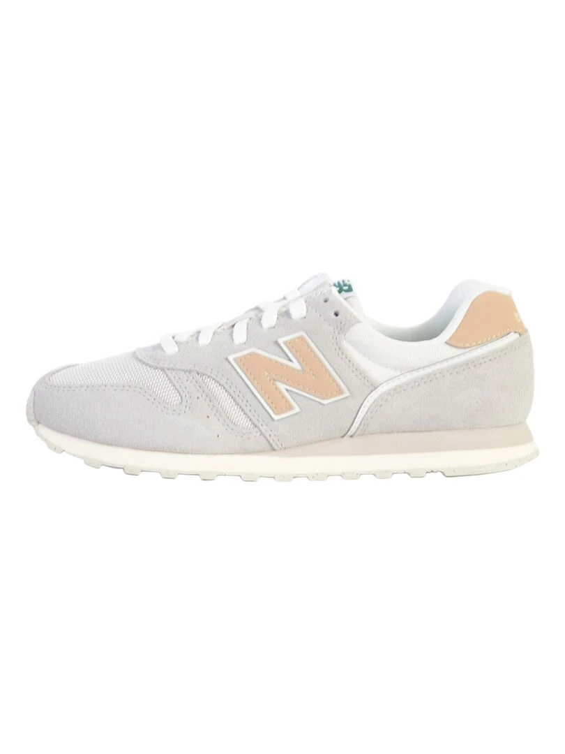 Basket Cuir New Balance 373 Femme Beige
