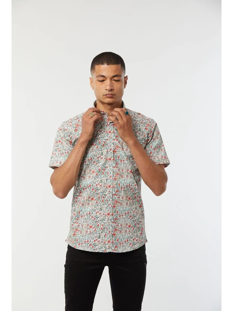 Lee Cooper   Chemise manches courtes coton regular DOUPI   Blanc