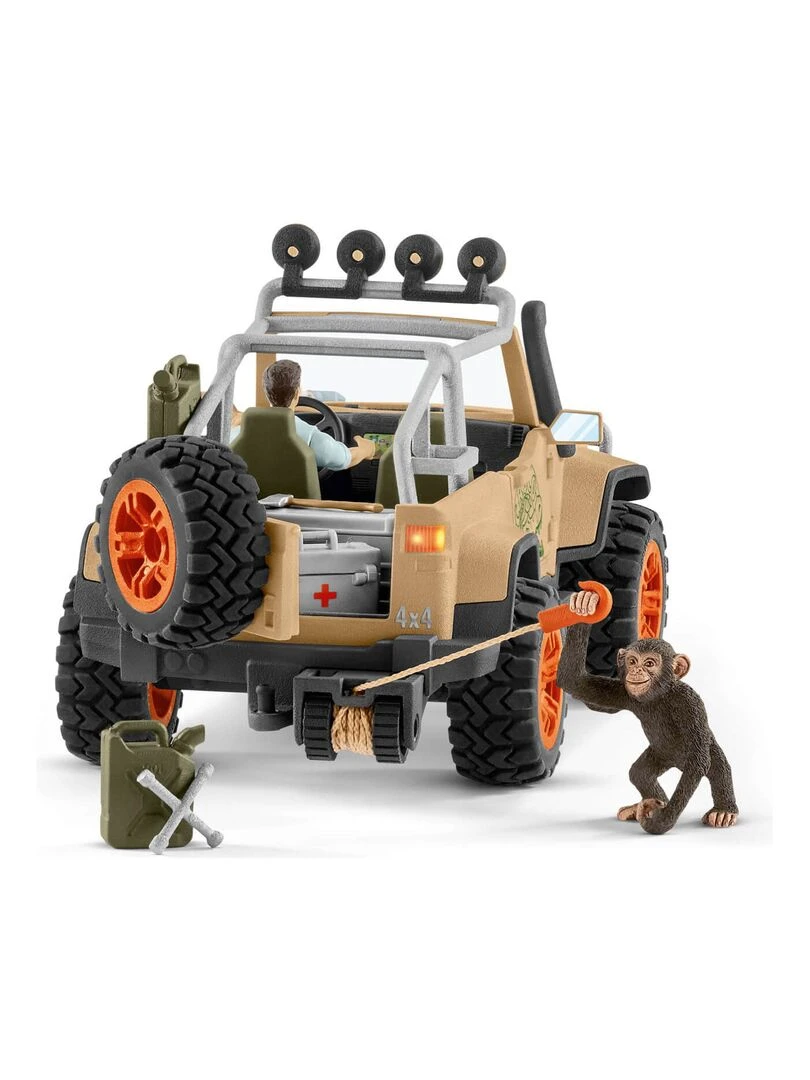 Figurines Wild Life : Véhicule tout terrain avec treuil   N/A