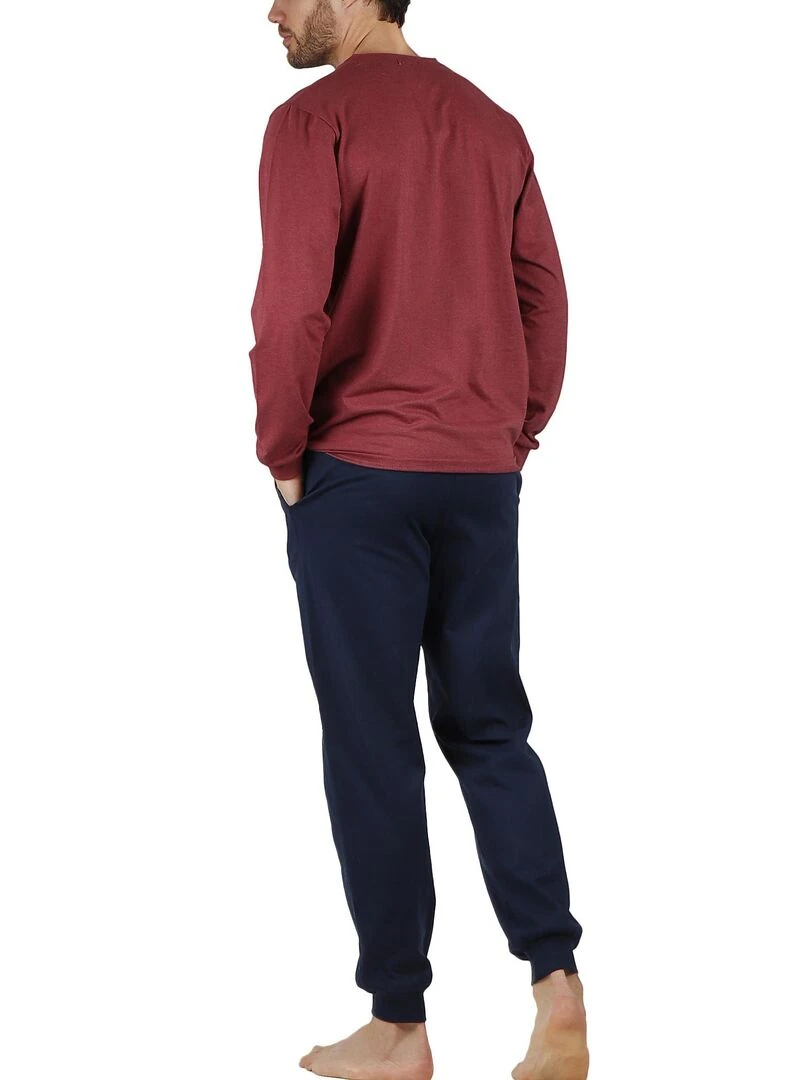 Pyjama pantalon et haut Stamp Antonio Miro Bordeaux