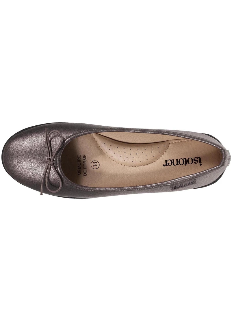 Isotoner Ballerines Femme Gris Métalisé Gris