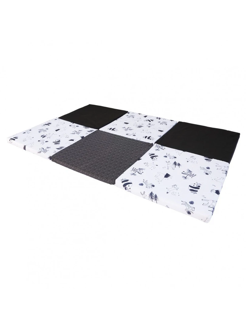 Candide Tapis De Motricité Xl Black & White Experience 180x120x4cm Multicolore