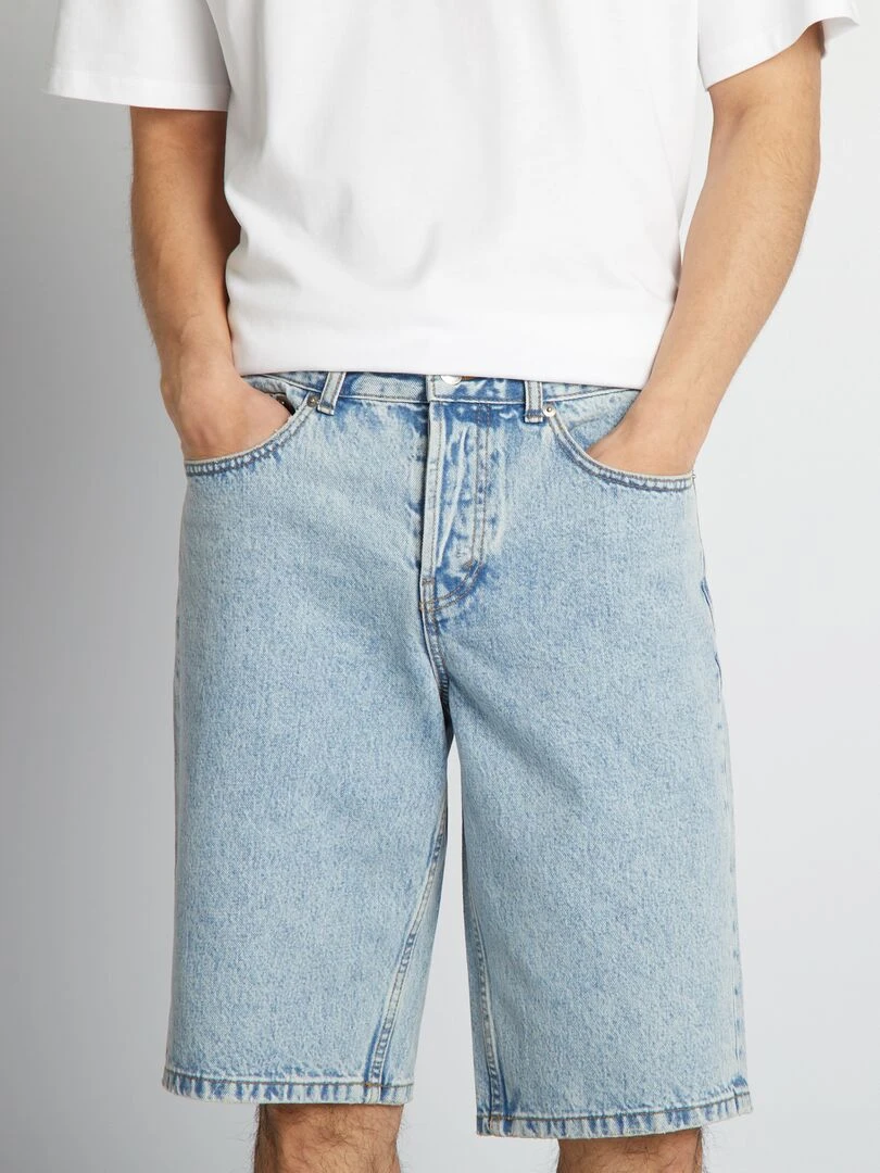 Bermuda à 5 poches   Bleu