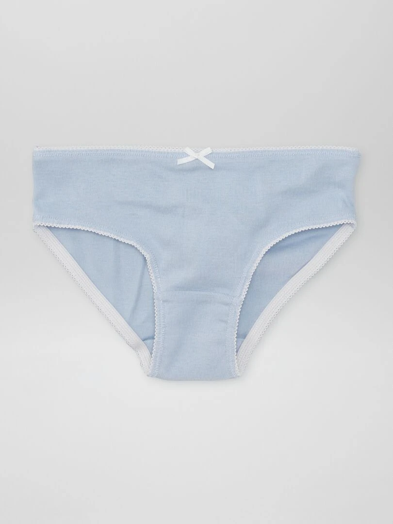Lot de 3 culottes en jersey   Blanc/bleu