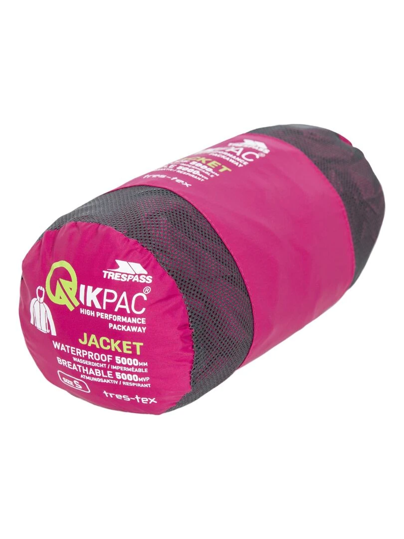 Trespass   Coupe vent pliable QIKPAC   Rose foncé