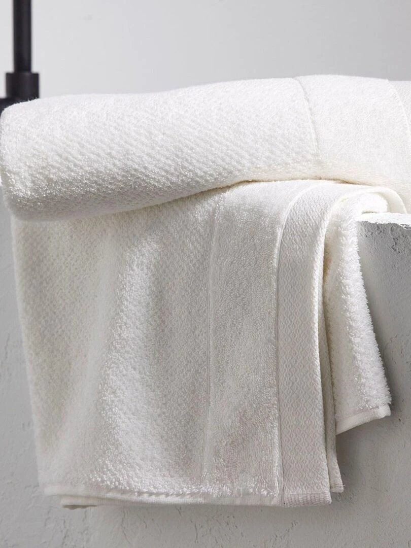 Maxi drap de bain uni 'BIO ORGANIC' 'TODAY' Blanc