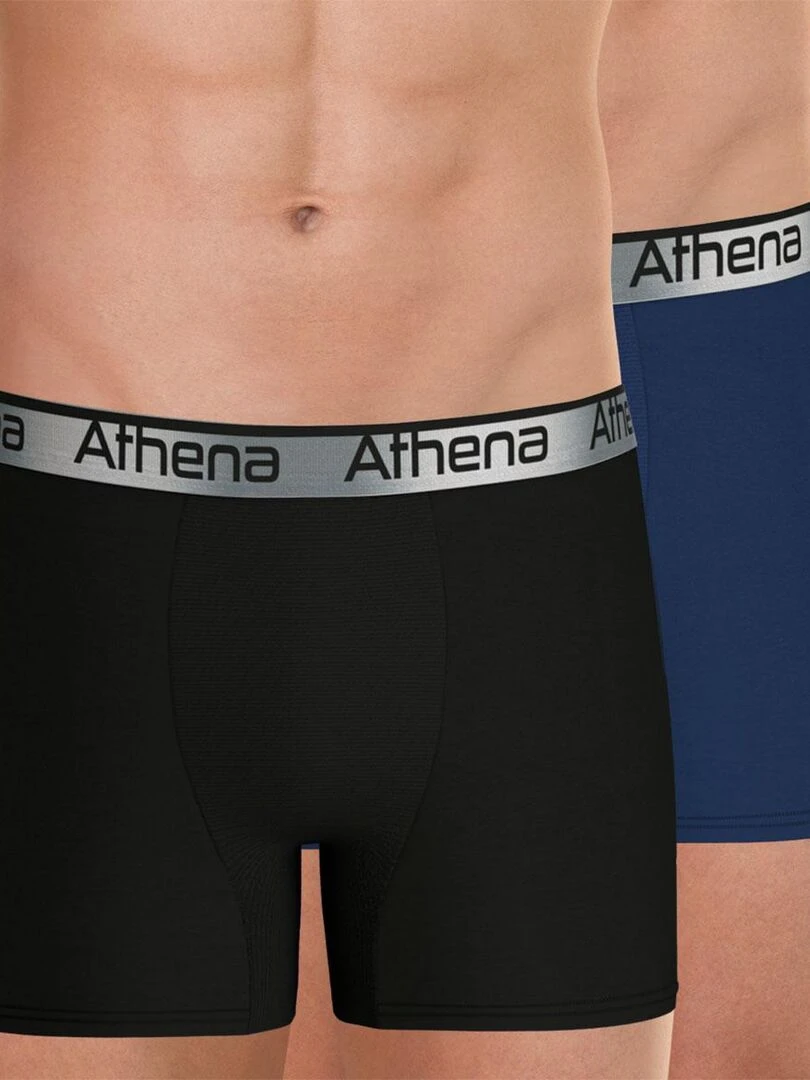 Lot de 2 boxers homme 720 Stretch Adjust Noir Bleu