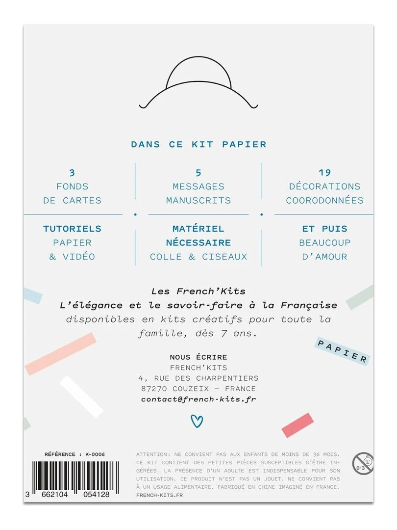 Coffret Scrapbooking 3 Cartes postales Messages N/A