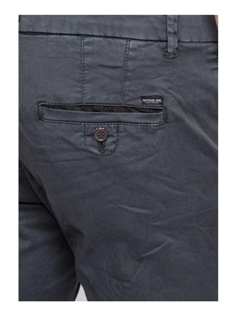 Pantalon chino coupe ajustée VAIRE   Gris foncé