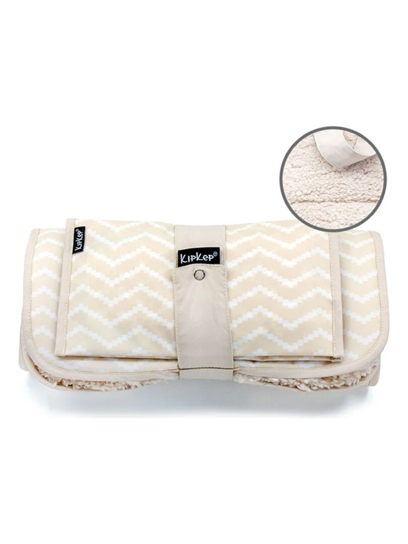 Set à langer nomade en Sherpa Sandy Wig Beige
