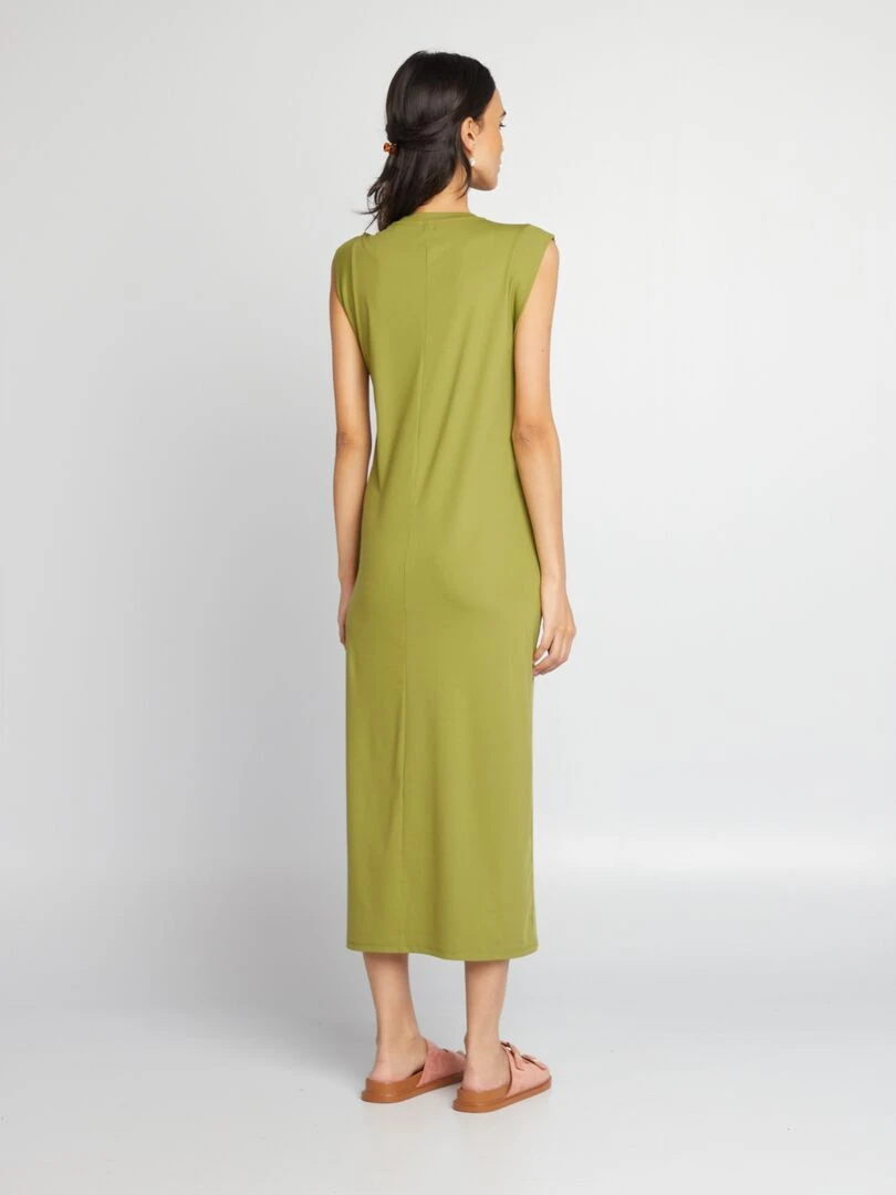 Robe t shirt midi   Vert