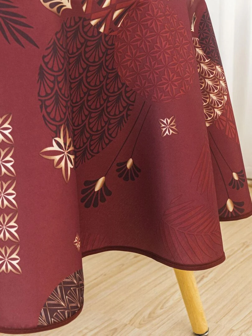 Nappe ronde fantaisie   Rouge