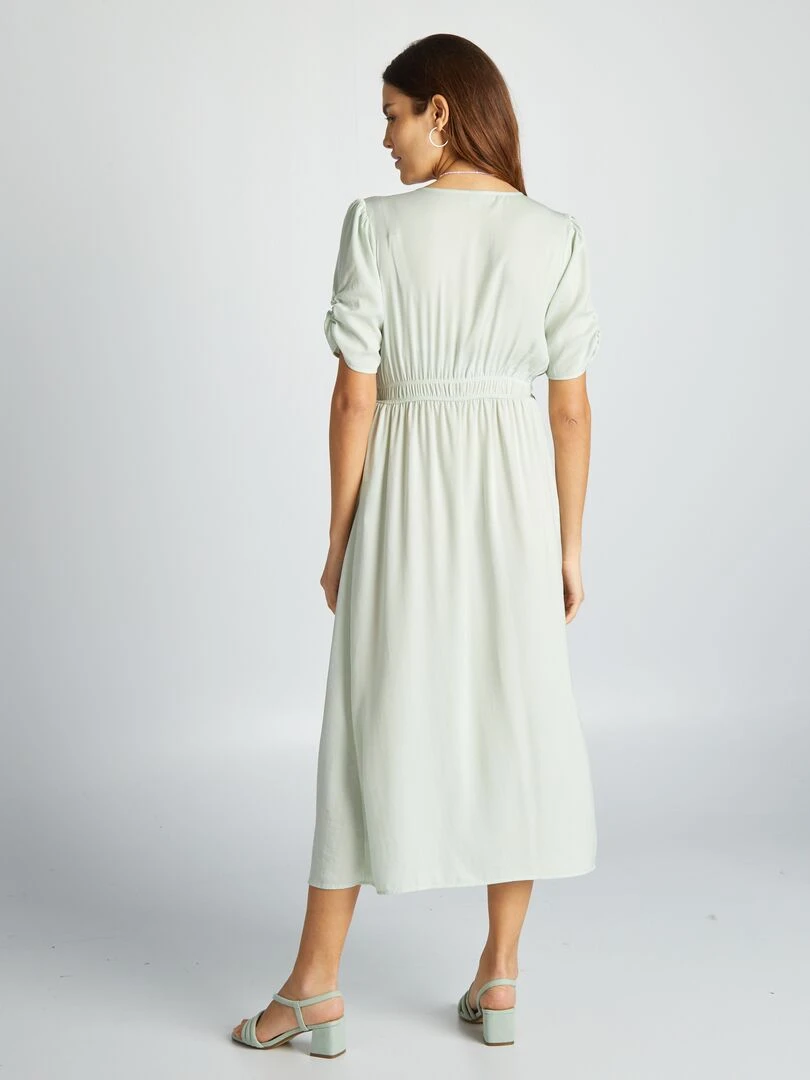 Robe de cérémonie grossesse   Vert pastel