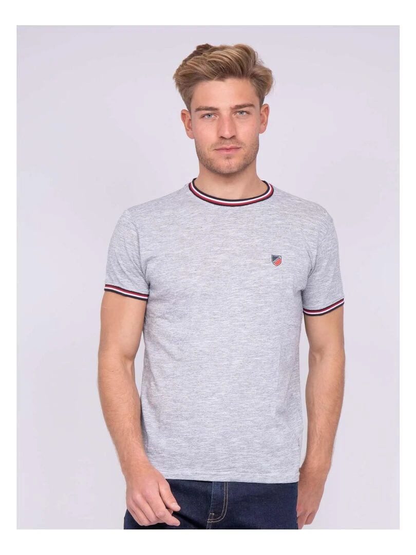 T shirt col rond pur coton NOPLATO Blanc