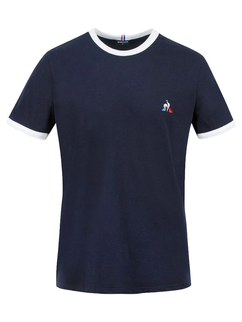 T shirt Le Coq Sportif ESS Tee SS N°4 M Bleu marine