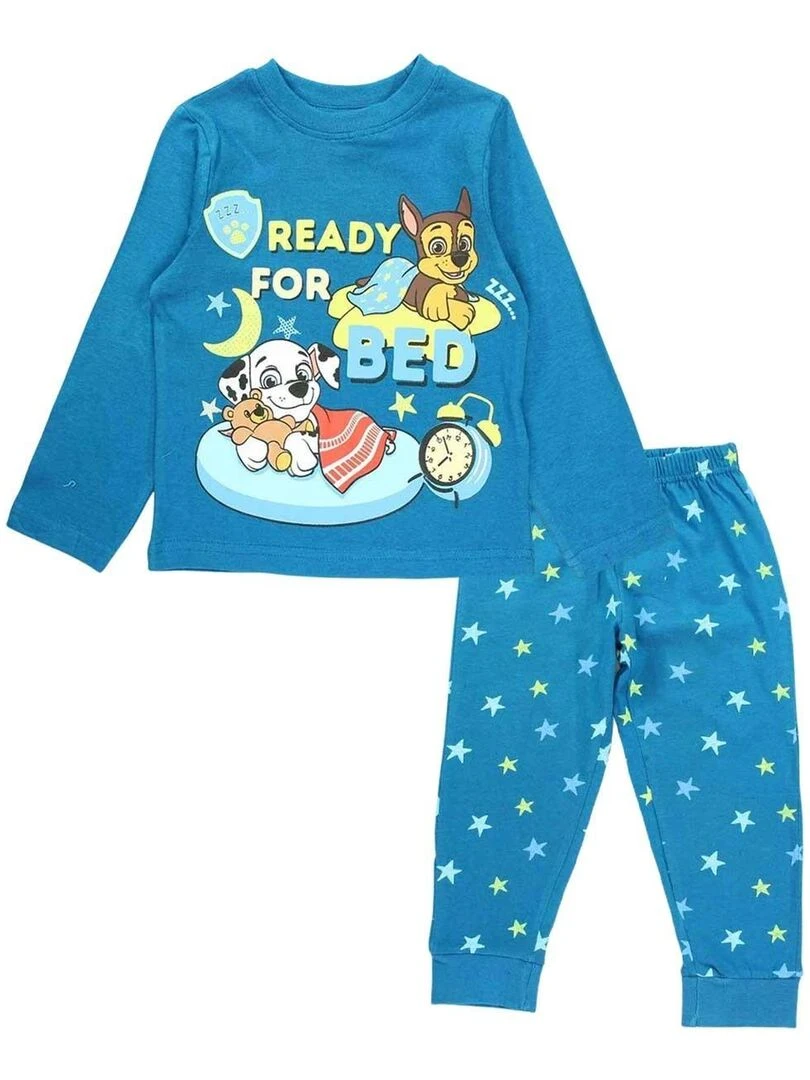 La Pat' Patrouille Pyjama garçon imprimé La Pat' Patrouille en coton Bleu