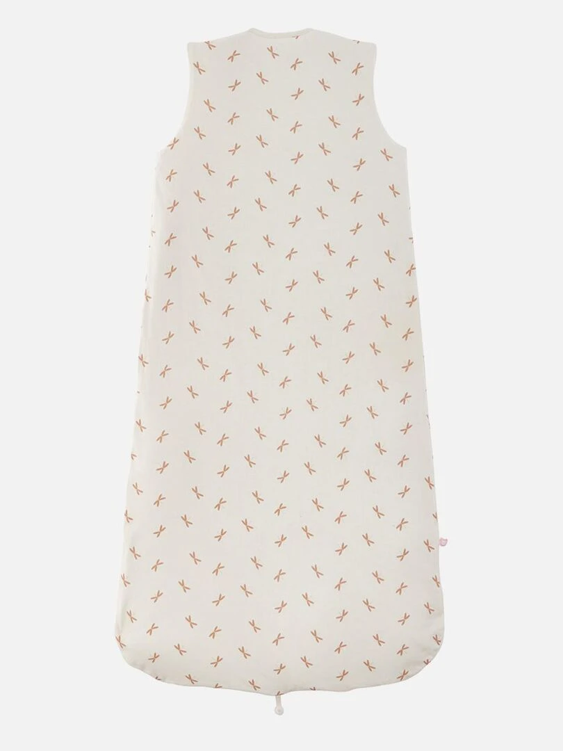 Gigoteuse 100 cm imprimé libellules en jersey    Noukie's   Blanc