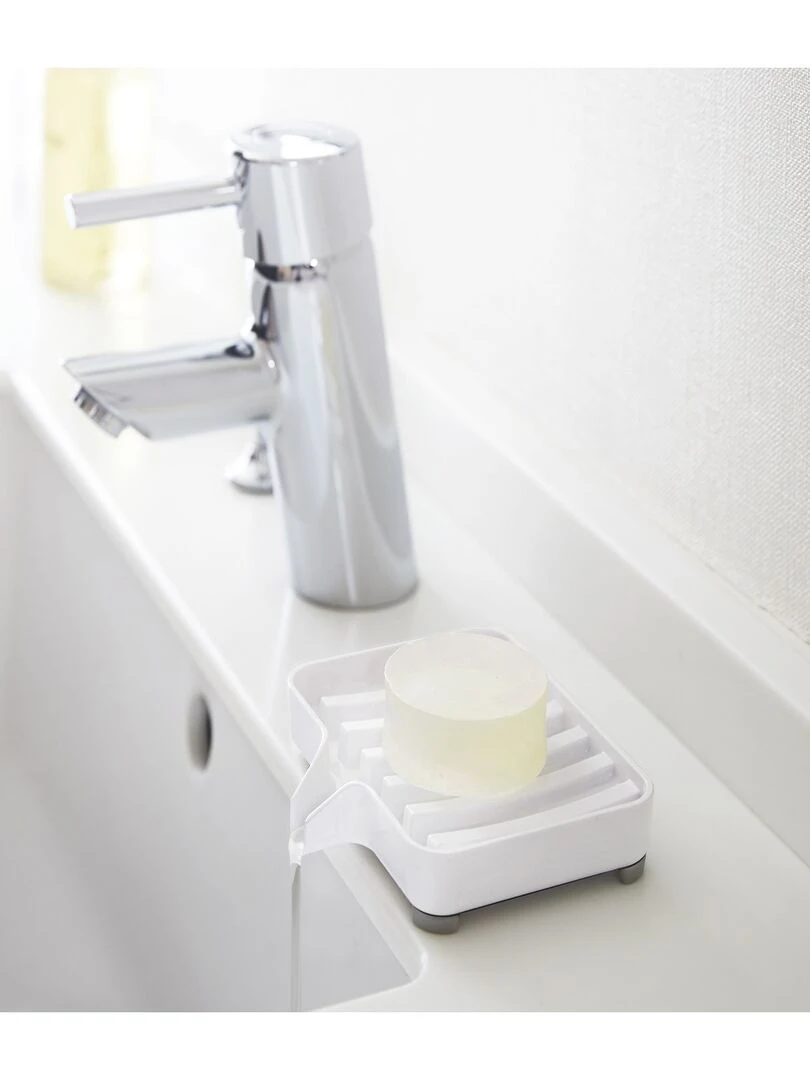 Porte Savon Avec Bec Verseur Blanc   L11 Cm   Blanc