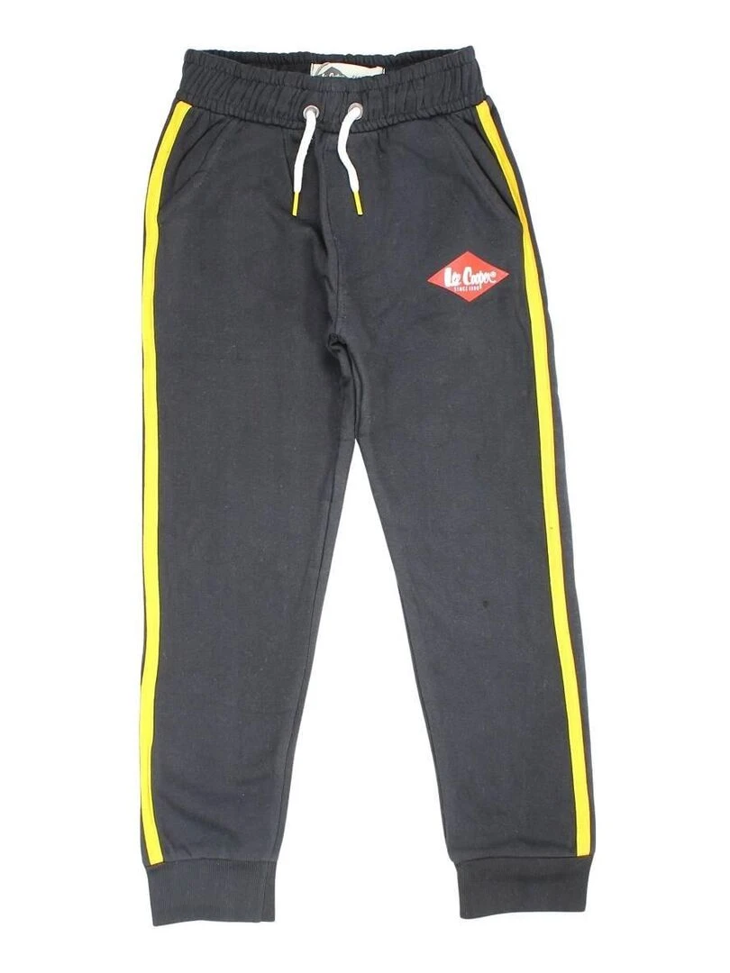 Lee Cooper Pantalon garçon imprimé logo en coton Noir