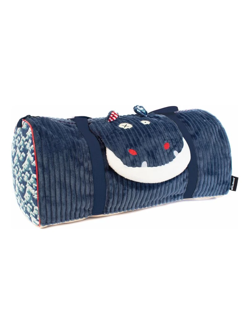 Sac week end Hippipos l'hippopotame Bleu