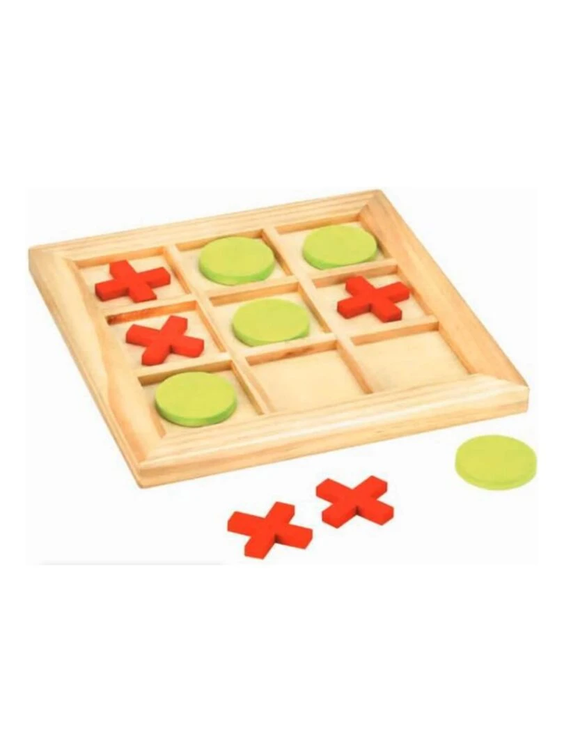 Jeu du Tic Tac Toe en bois N/A