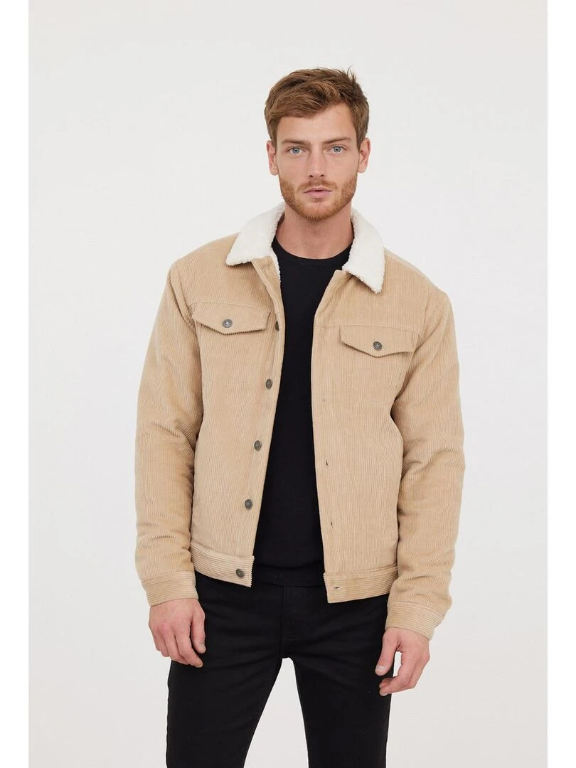 Lee Cooper Veste manches longues coton slim FRAMY Beige argile