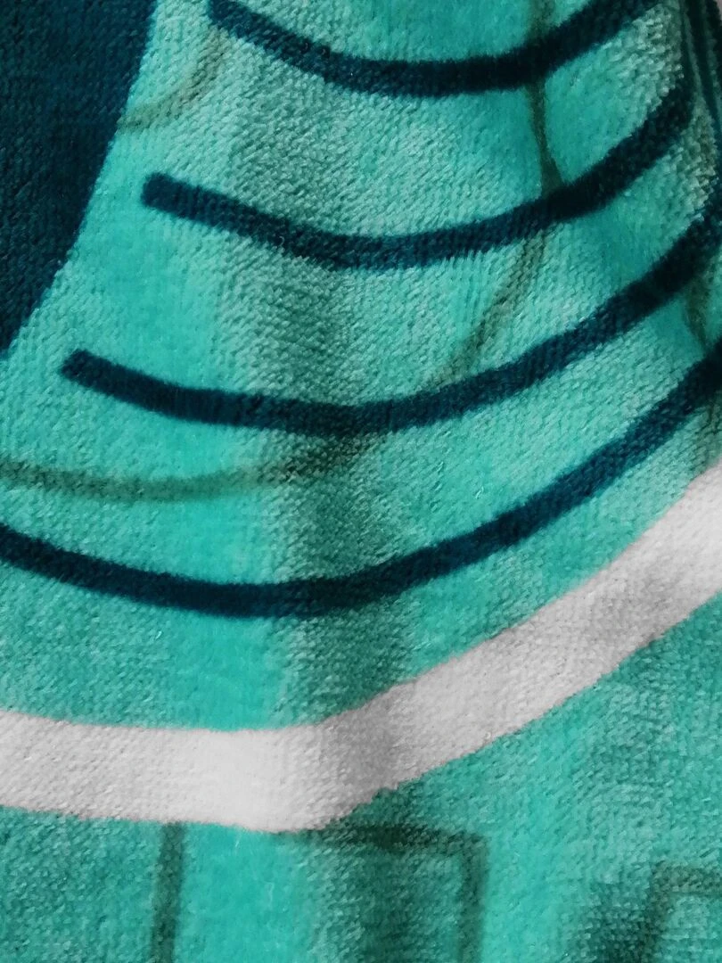 Drap de plage imprimé 100% coton  PARIS 2024 JEUX OLYMPIQUES SURF   Bleu