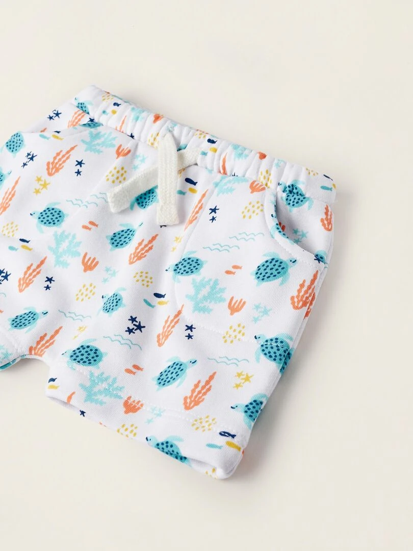 Shorts avec motif pour nouveau né 'Ocean'  NATURE TAKEOVER   Blanc