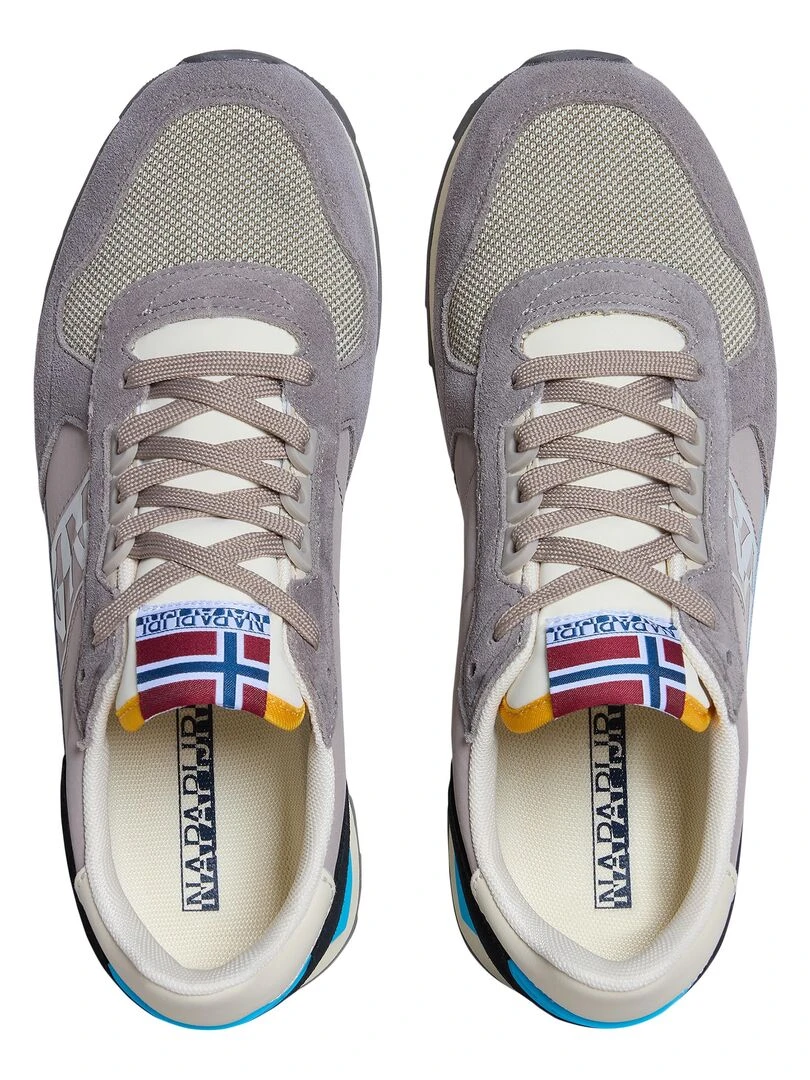 Basket Cuir Napapijri Stab   Gris
