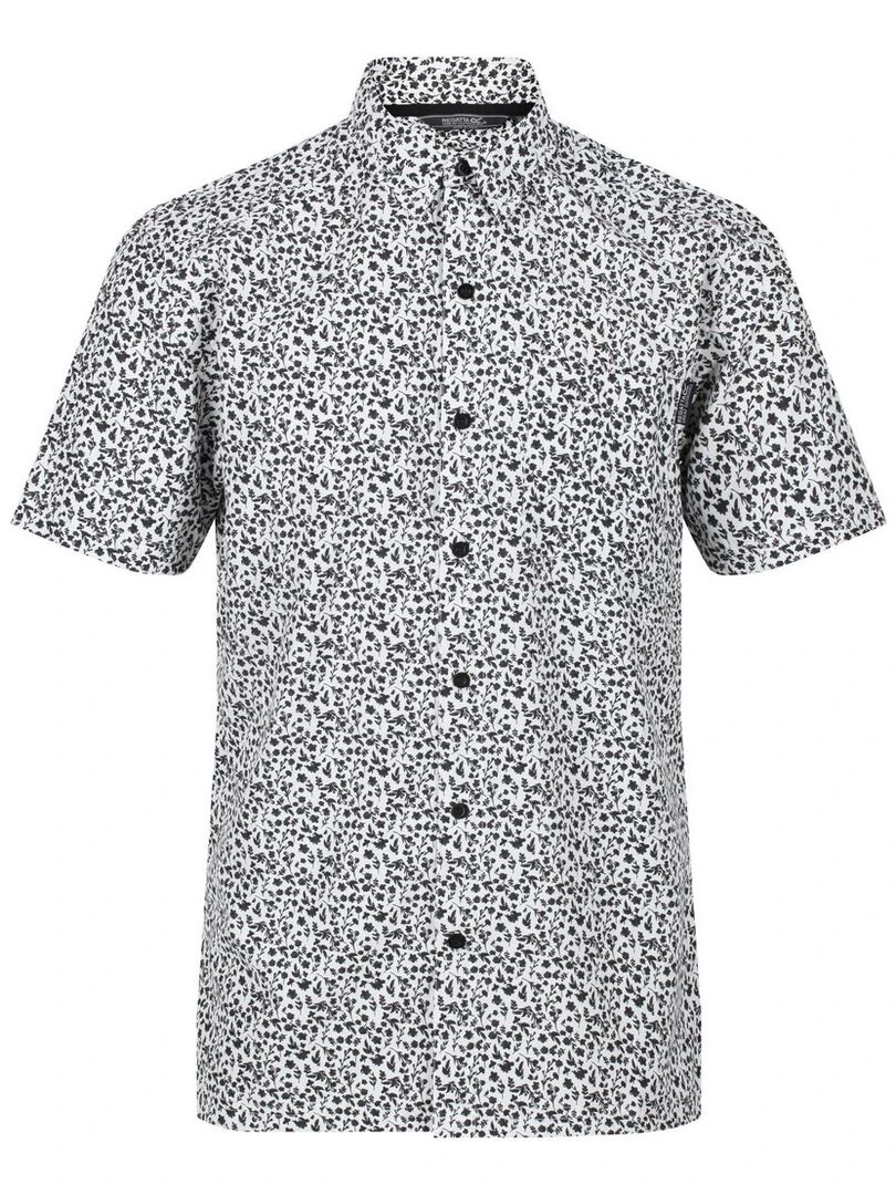 Regatta Chemise manches courtes MINDANO Blanc Gris