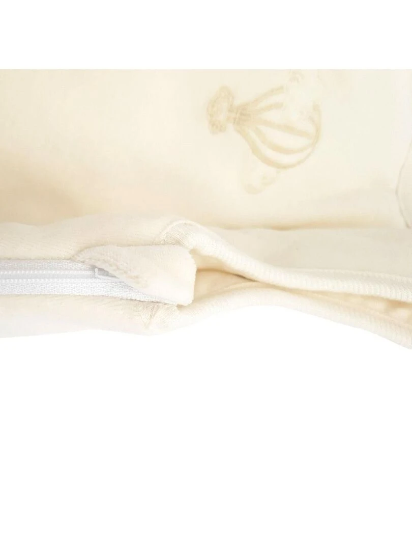 Gigoteuse évolutive 3 6 mois en Velours & Coton Bio Crème   Blanc cassé