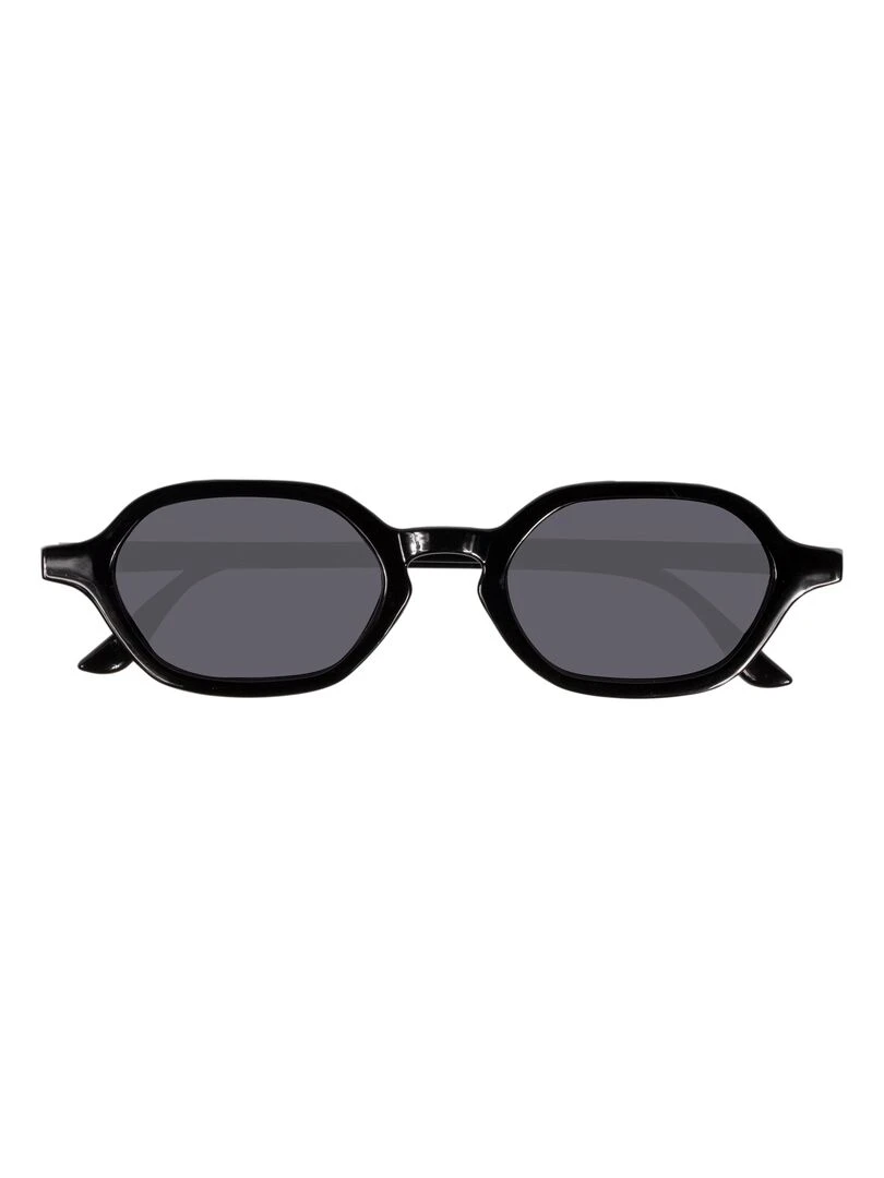 Lunettes de soleil Femme Héxagonale Noir Noir