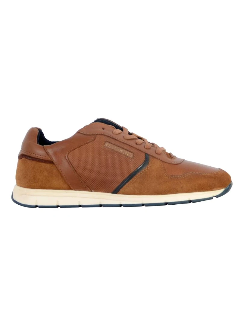 Basket Cuir Redskins Adore Marron