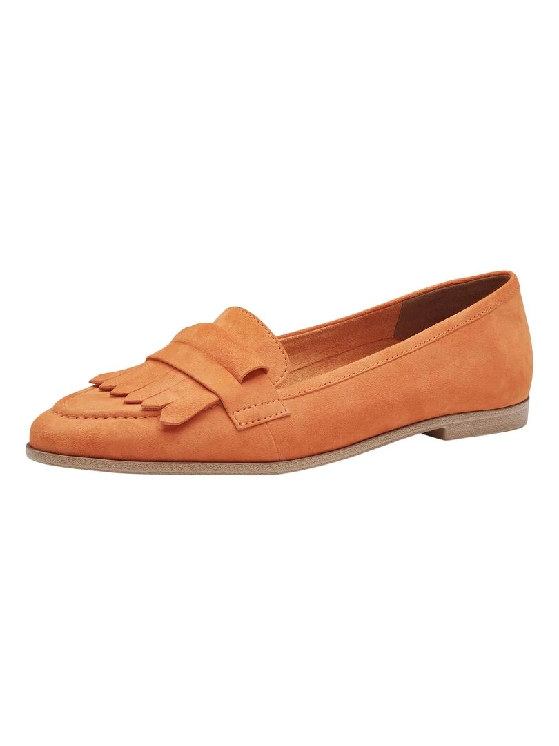 Mocassin Cuir Tamaris   Orange