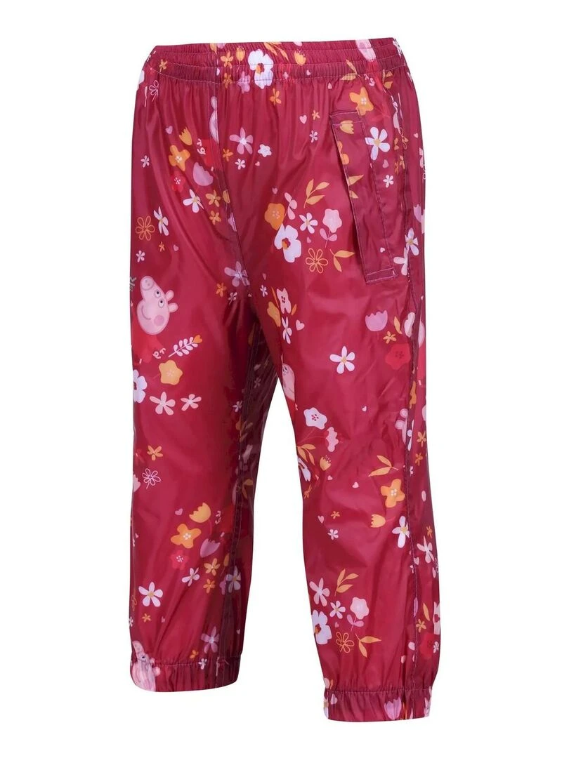 Regatta   Pantalon imperméable FLORAL   Rose rouge