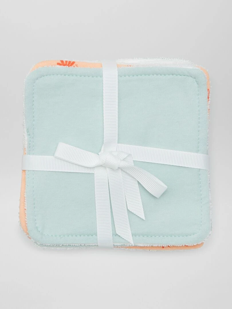 Lot de 6 lingettes en coton   Orange