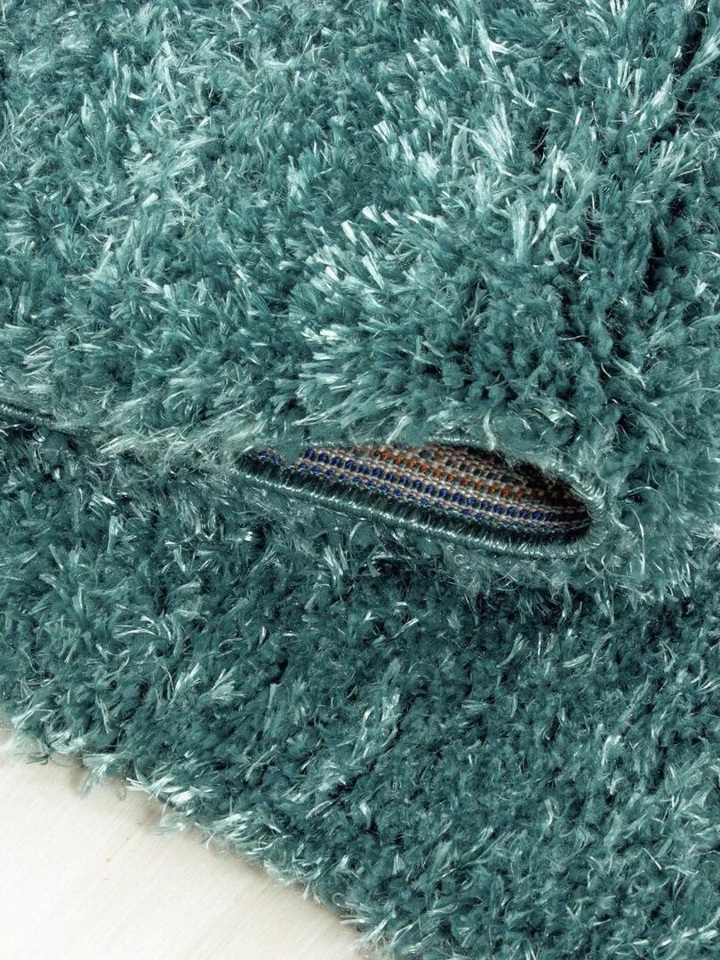 Tapis shaggy UNI A OEKO TEX® Bleu