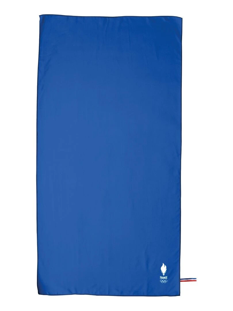Serviette de bain microfibre PARIS 2024 EQUIPE DE FRANCE OLYMPIQUE FRANCE Bleu
