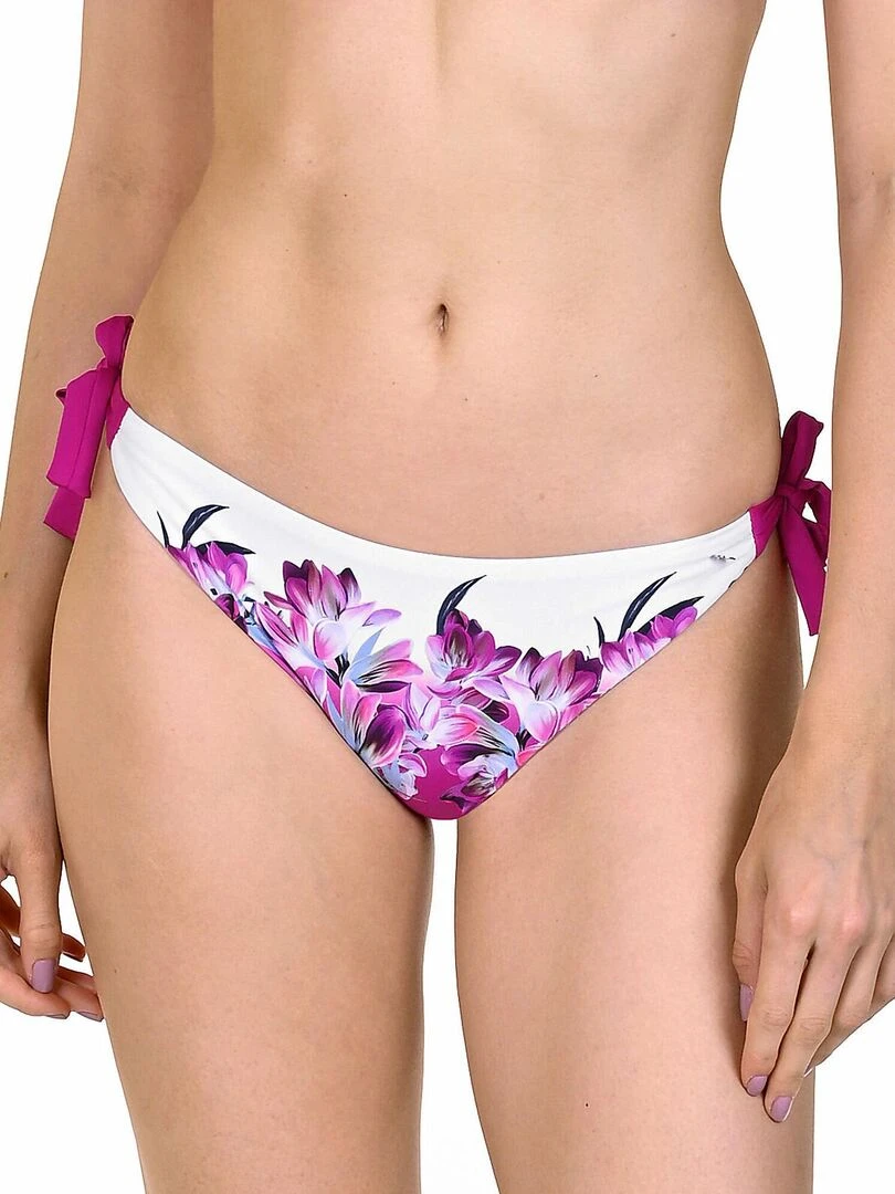 Bas maillot de bain à nouettes Egina Rose fushia