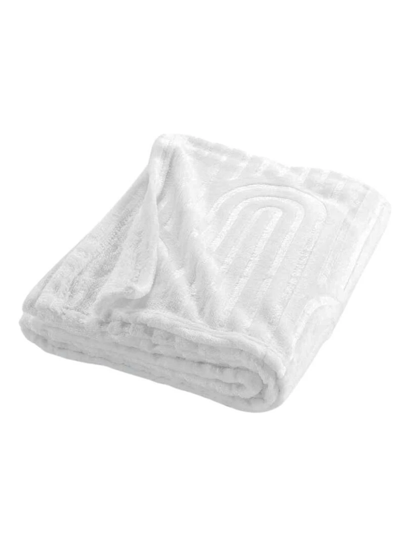 Plaid Esquisse Blanc