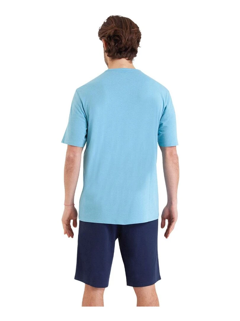 Pyjama court homme Chic   Bleu