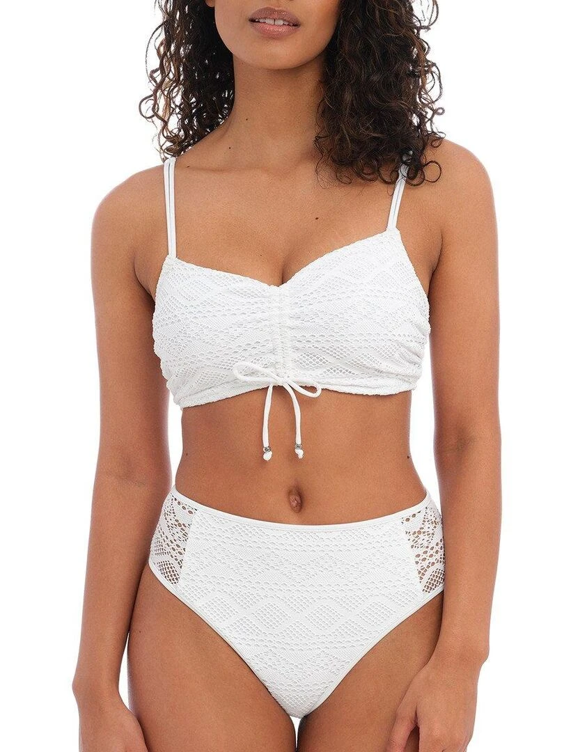 Haut de maillot de bain brassière à armatures cachées Sundance Blanc